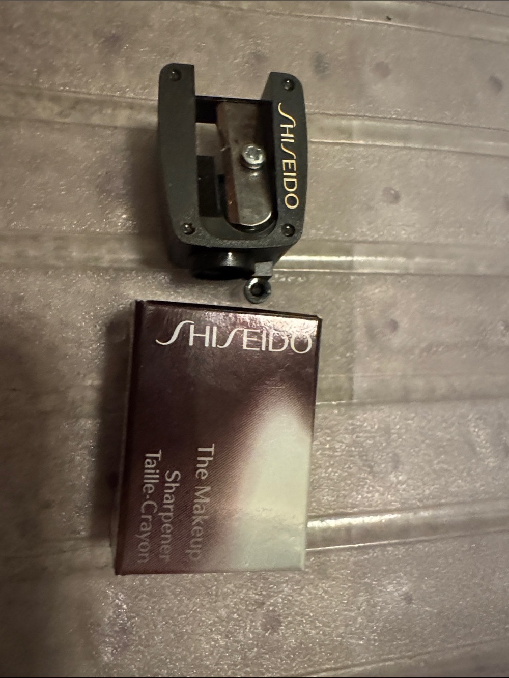 Shiseido Black Makeup Pencil Sharpener with Box